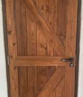 ประตูไม้สักบานเดียวขนาด 80x200cm ราคานี้ยังไม่รวมค่าทำสีนะ 0