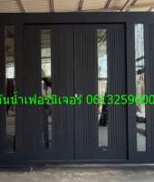 ชุดสินค้าโปรโมชั้น ประตูบานเลื่อนไม้สักทอง ขนาดกว้าง 3 เมตร สูง 216เซนต์ ได้อุปกรณ์ชุดครบชุด ในราคา29900บาท 0